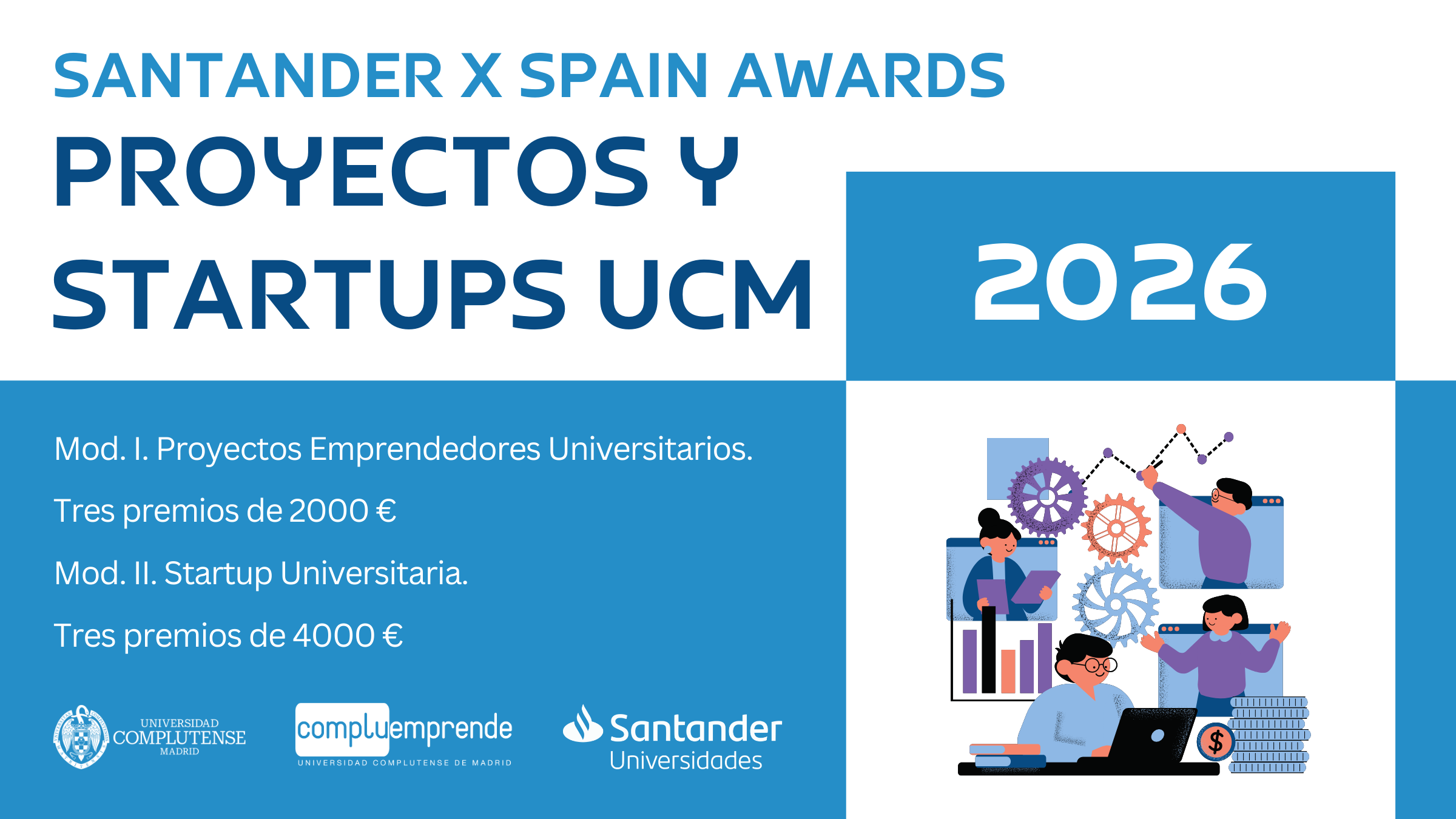 ¡Próximamente! Santander x Spain Awards: Proyectos y Startups UCM 2026.